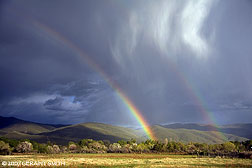2007 May 12, Yesterday evening's rainbow over Taos valley from Taos Pueblo