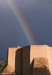 2008 May 26, Rainbow over the San Francisco de Asis church in Ranchos de Taos, NM