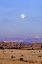 2006 November 05 Moonrise over the San Juan Pueblo, northern New Mexico