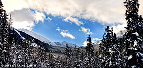 2011 November 05 Wheeler Peak snows and a hole in the clouds