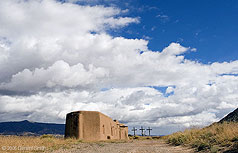 On the road to Chaco, the Penitente Morada in Abiquiu, NM