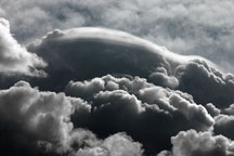 Cloud action over Taos Mountain, New Mexico