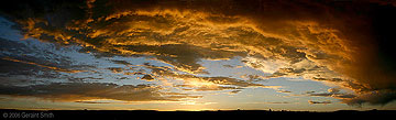 2006 September 17 Sunset from Highway 64 near Tres Piedras, New Mexico