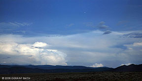 2008 September 26, Early evening sky over the Sangre de Cristo foothills