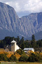 2010 September 16, The church at Los Ojos and the Brazos cliffs, NM