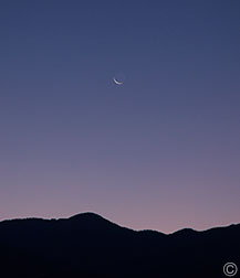 2013 September 03, Morning crescent moon